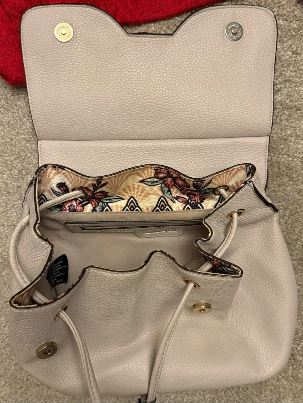 Nanette Lepore Tan Faux Leather 
